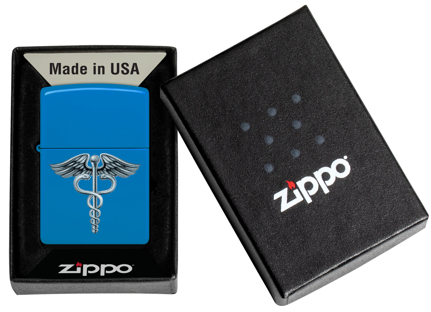 Wzór nawiązujący do symbolicznej laski heroldów kaduceusz