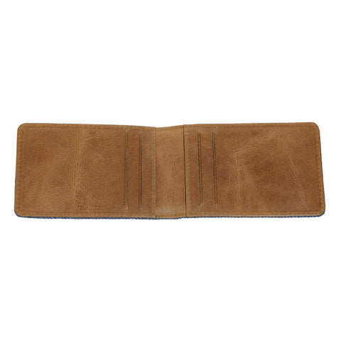 Zippo Denim Bi-Fold portfel na karty kredytowe otwierany w dżinsie i skórze