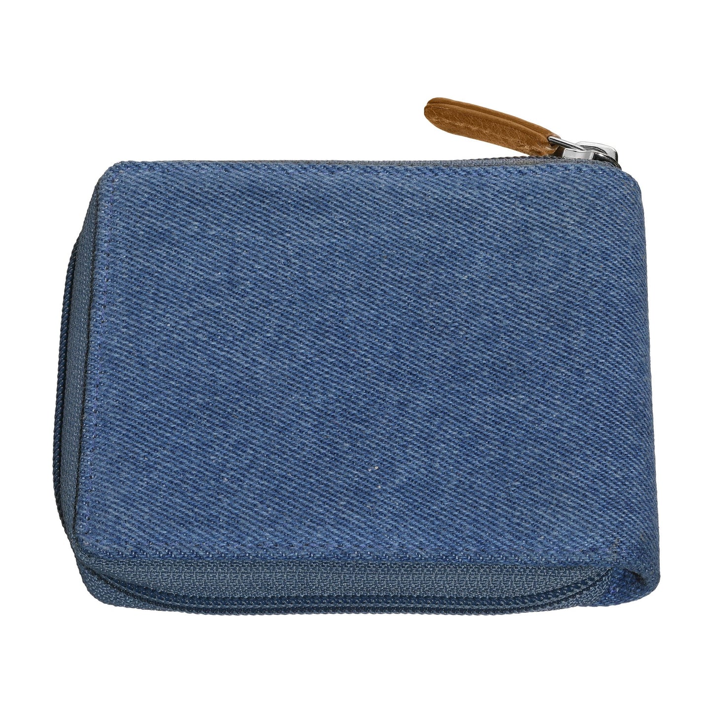 Tylny widok Zippo Denim Zipper Bi-Fold Wallet