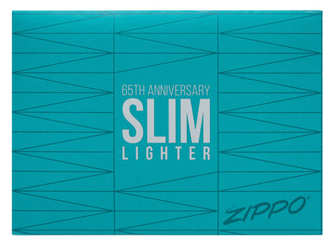 Kolekcjonerskie pudełko zapalniczki Zippo 65 lat Slim Black Ice