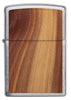 Widok z przodu zapalniczka Zippo Woodchuck z drewnem cedrowym