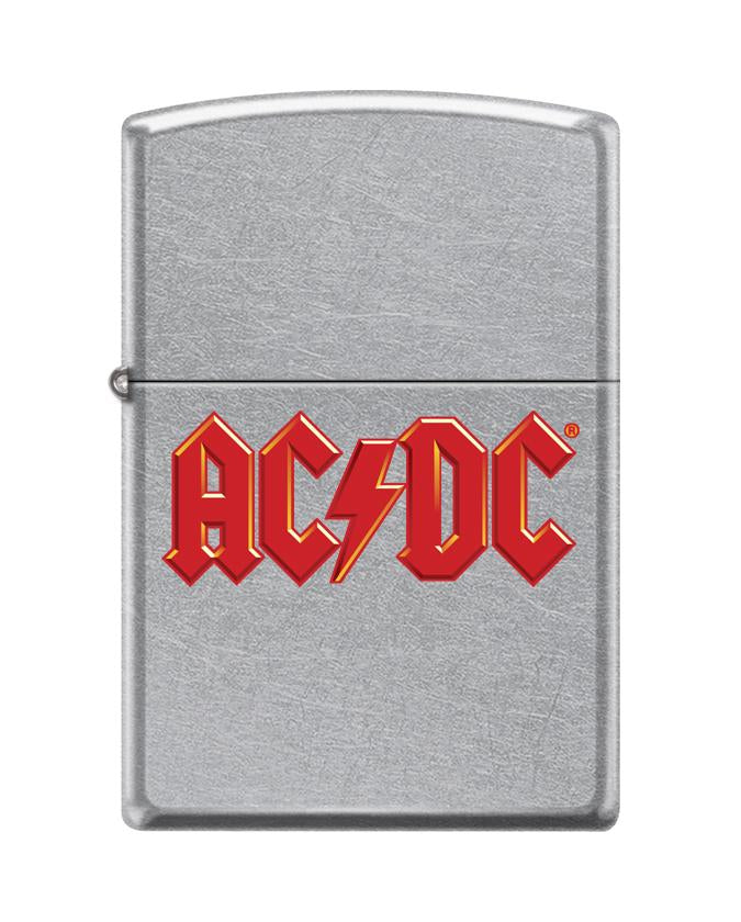 Widok z przodu zapalniczka Zippo okładka AC/DC