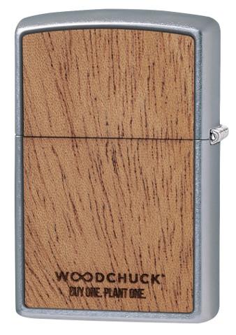 Widok z tyłu zapalniczka Zippo Woodchuck
