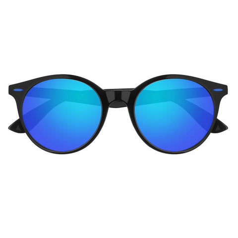 Widok z przodu Okulary przeciwsłoneczne Zippo niebieskie soczewki z czarną oprawką