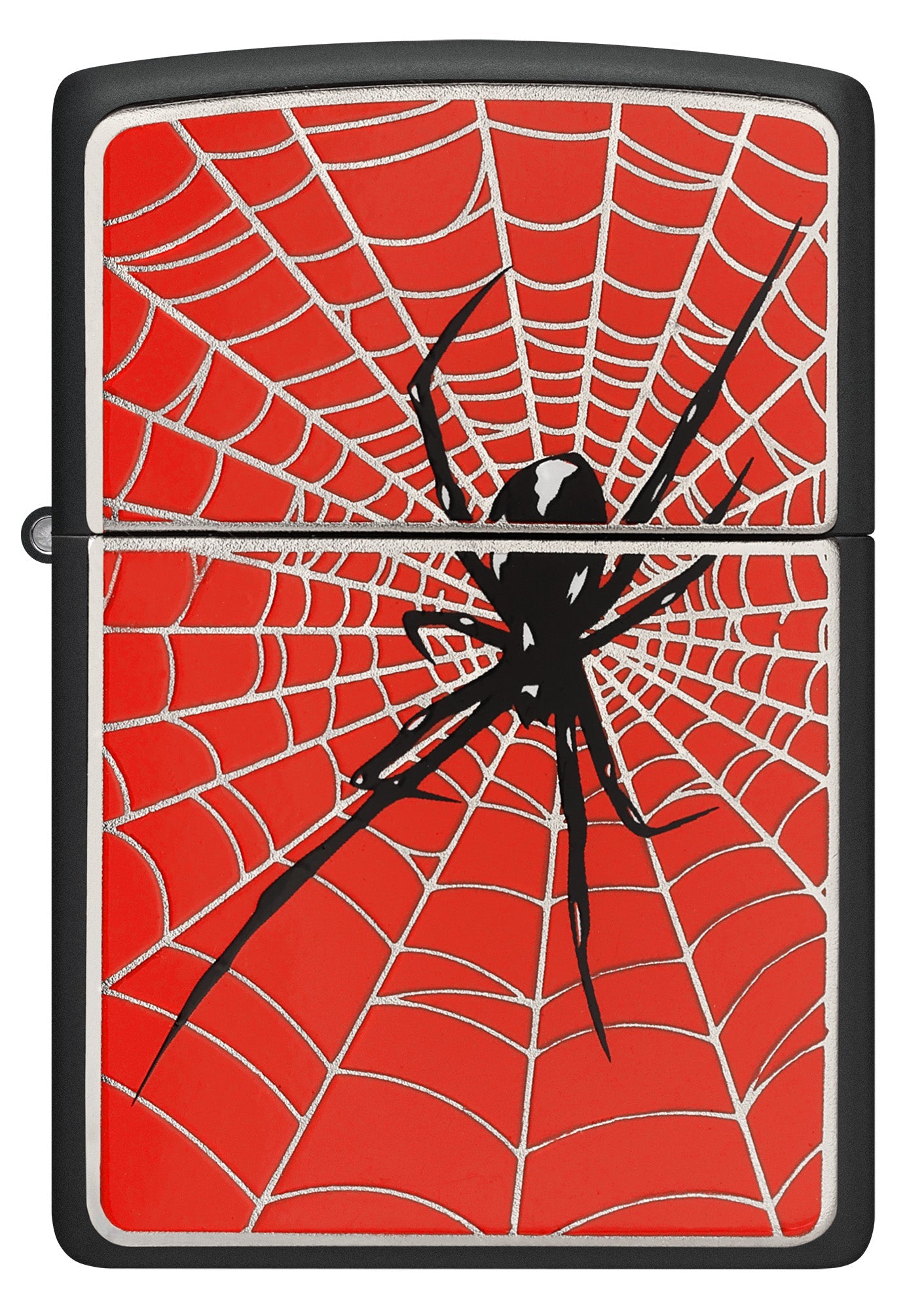 Pająk na czerwonym tle – emblemat