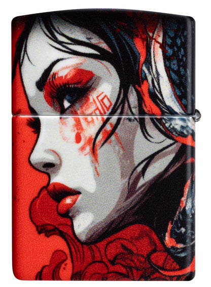 Abstrakcyjna samurajka