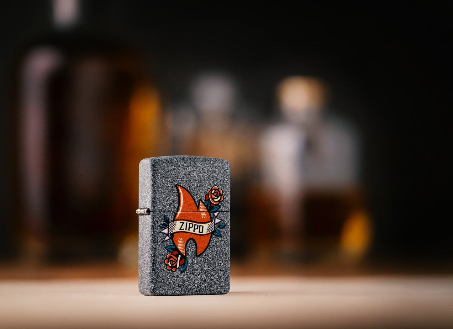 Wzór tatuażu płomienia Zippo