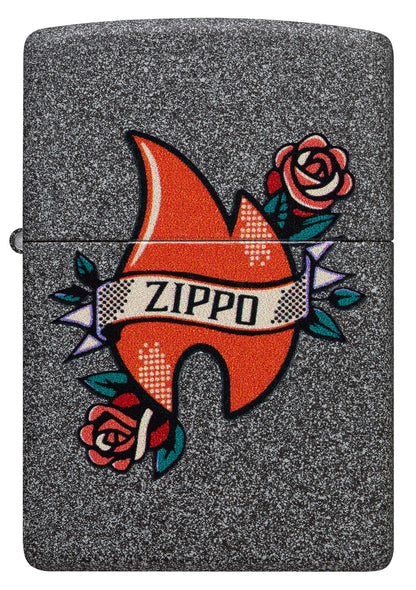 Wzór tatuażu płomienia Zippo
