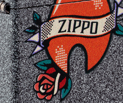 Wzór tatuażu płomienia Zippo