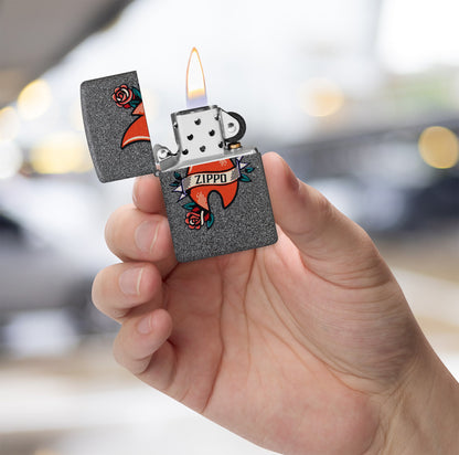 Wzór tatuażu płomienia Zippo