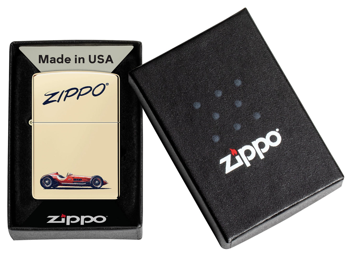 Wzór Samochód wyścigowy Zippo