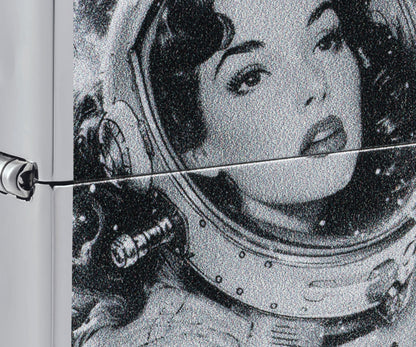 Wzór Astronauta w stylu retro