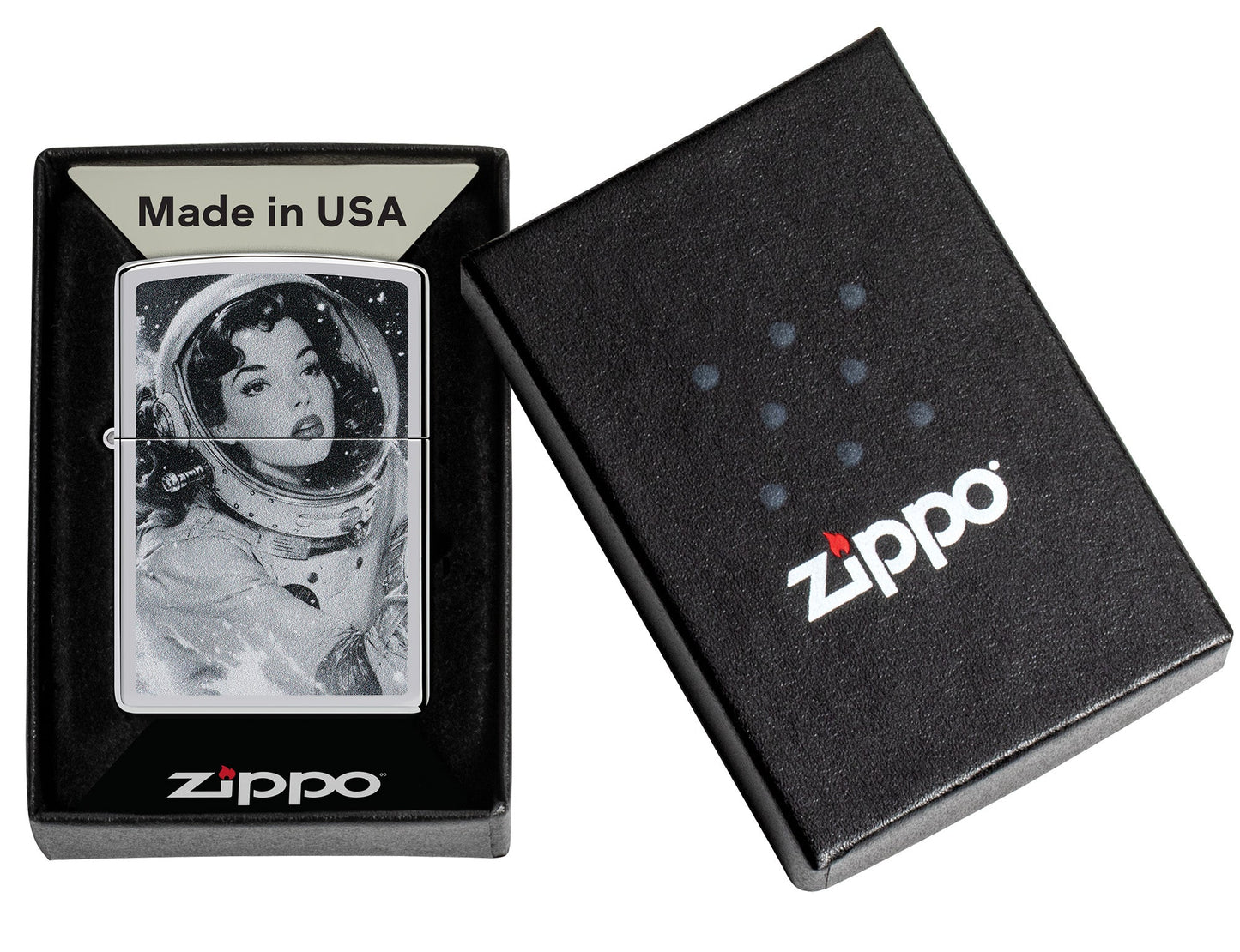 Wzór Astronauta w stylu retro