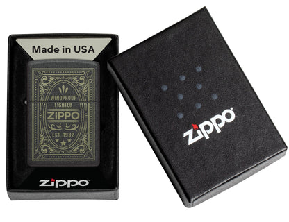 Wzór Etykieta Zippo