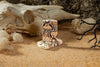 Zapalniczka Zippo w kolorach skóry kobry nadrukowanej z każdej strony na pustyni z piaskiem