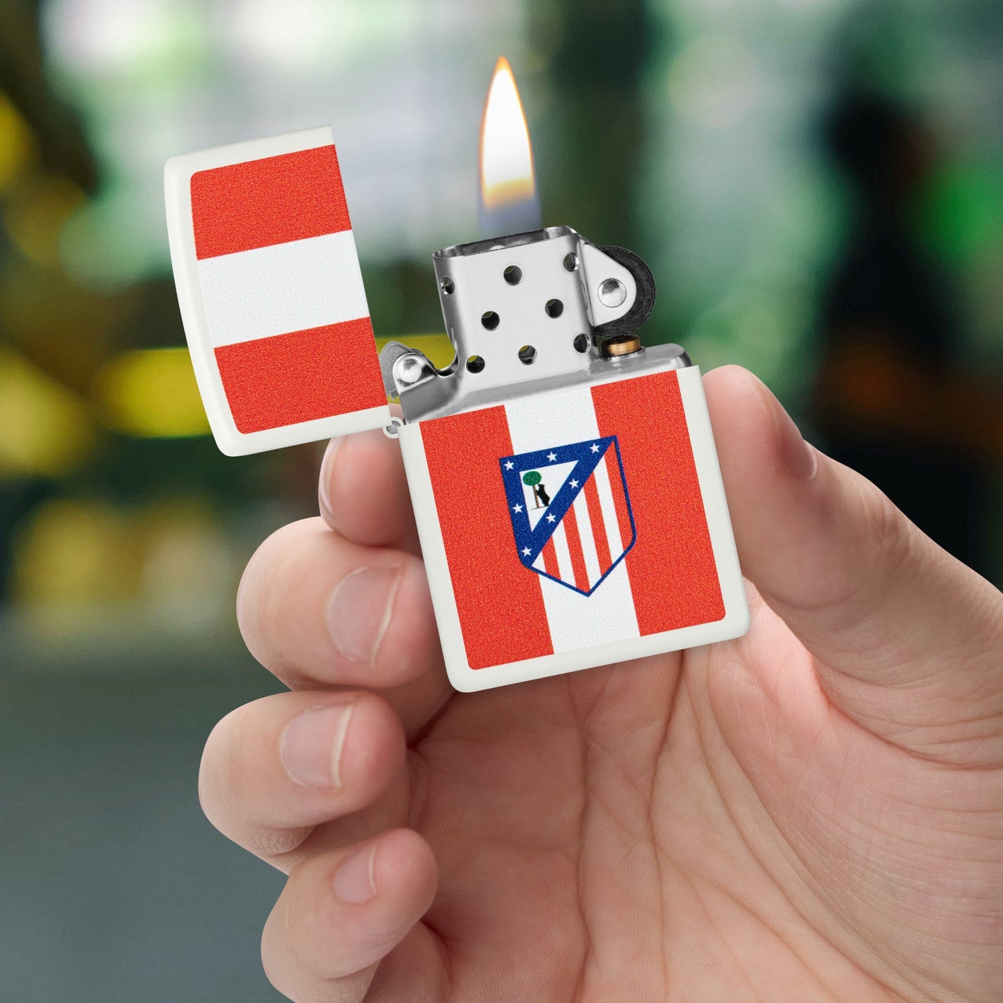 Wzór z logo Atlético de Madrid Stripes