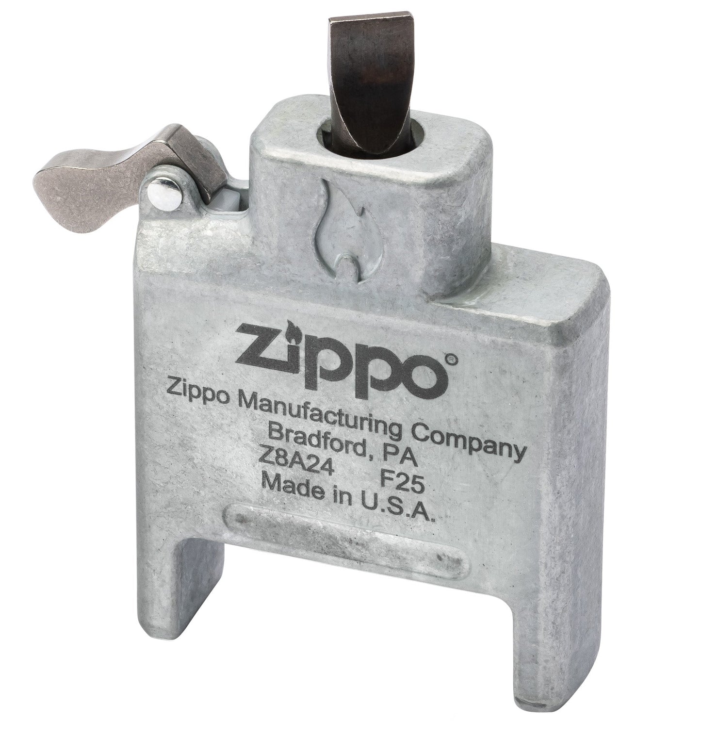 Śrubokręt Bit Safe z obudową o szczotkowanym chromowanym wykończeniu