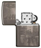 Zapalniczka Zippo Black Ice z Big Benem w Londynie 360 stopni Photo Image Design otwierana bez płomienia