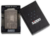Zapalniczka Zippo Black Ice z Big Ben w Londynie 360 stopni Photo Image Design w otwartym pudełku prezentowym