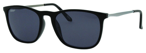 Kwadratowe okulary przeciwsłoneczne Zippo 3/4 kąt z przodu czarny