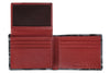 Skórzany portfel Zippo szary wzór moro z logo Zippo podwójnie otwarty