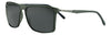 Widok z przodu 3/4 kątowe okulary przeciwsłoneczne Zippo kwadratowe szare