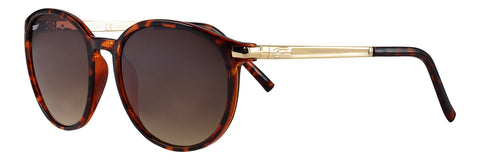 Zippo Okulary przeciwsłoneczne widok z przodu ¾ Kąt wykonane z metalu i tworzywa sztucznego w kolorze brązowym