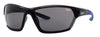 Okulary przeciwsłoneczne 3/4 kąta Zippo z czarnymi oprawkami i czarnymi soczewkami