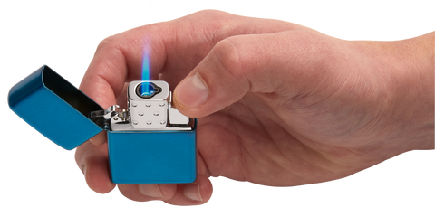 Wkład butanowy Zippo z pojedynczym płomieniem w trzymanej w dłoni obudowie zapalniczki