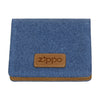Widok z przodu Zippo Jeans i skórzany portfel na karty kredytowe z logo Zippo