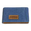 Widok z przodu Zippo Denim Bi-Fold portfel na karty kredytowe z logo