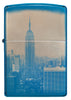 Zapalniczka Zippo 360 stopni polerowana na niebiesko z panoramą Nowego Jorku i Empire State Building Tylko online