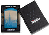 Zapalniczka Zippo 360 stopni polerowany niebieski z New York Skyline Empire State Building Online tylko w otwartym pudełku Premium