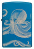 Zapalniczka Zippo High Gloss Blue 360-stopniowy design z ośmiornicą Tylko online