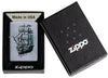 Zapalniczka Zippo Street Chrome Statek piracki z czaszką Online Tylko w Open Gift Box