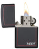 Classic Black and Red Zippo