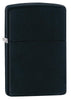 Widok z przodu kąt 3/4 zapalniczka Zippo Media Chrome Black Matte