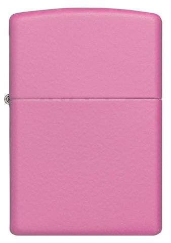 Widok z przodu zapalniczka Zippo Pink Matte model podstawowy