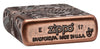 29523, Zippo Steampunk Gears, Deep Carve Engraving on Antique Copper Finish & Armor Case