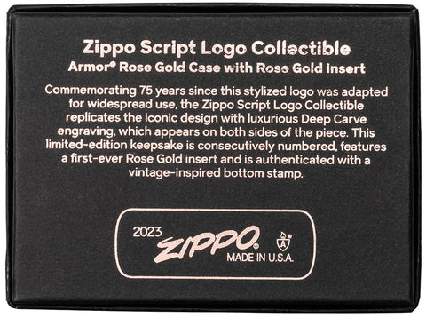 Zippo Script Collectible