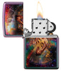 Zapalniczka Zippo fioletowo-zielona matowa Spiritual Journey Podróż w czasie Online Otwórz tylko z płomieniem