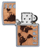 Zapalniczka Zippo Chrome Woodchuck Landscape otwarta