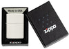 Zapalniczka Zippo Basic Model Glow In The Dark Matt White In Open Gift Box