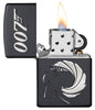 Zapalniczka Zippo James Bond 007 czarny mat z logo jako nadruk teksturowy Online Tylko otwierane płomieniem
