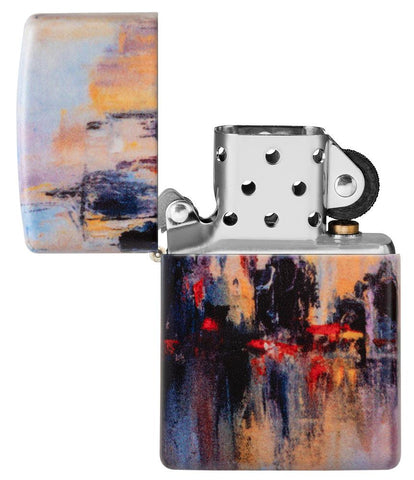 Zapalniczka Zippo 540 Degree City Skyline Design Like A Painting Online Only Opened Without Flame