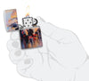 Zapalniczka Zippo 540 Degree City Skyline Design Like a Painting Online Only Open with Flame in Stylised Hand