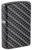 Widok z przodu zapalniczka Zippo kąt 3/4 White Matte 540 Grad Color Image ze wzorem z prostokątnych kafelek