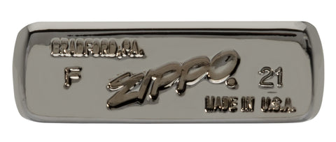 Znaczek dolny 2021 Zapalniczka Zippo 65 Years Slim Black Ice Limited Edition 65th Anniversary