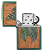 Zapalniczka Zippo Woodchuck z zielonym płomieniem Zippo otwarta