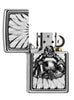 Zapalniczka Zippo emblemat z siedzącym Buddą otwarta